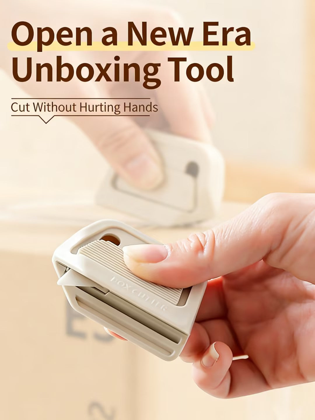 Retractable utility knife with safety automatic ceramic blade-Mini Box Cutter