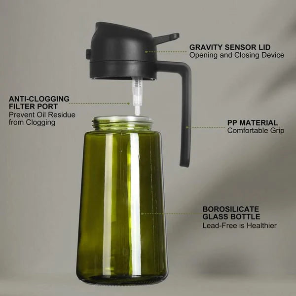 š2 in 1 Glass Oil Sprayer & Dispenserš„