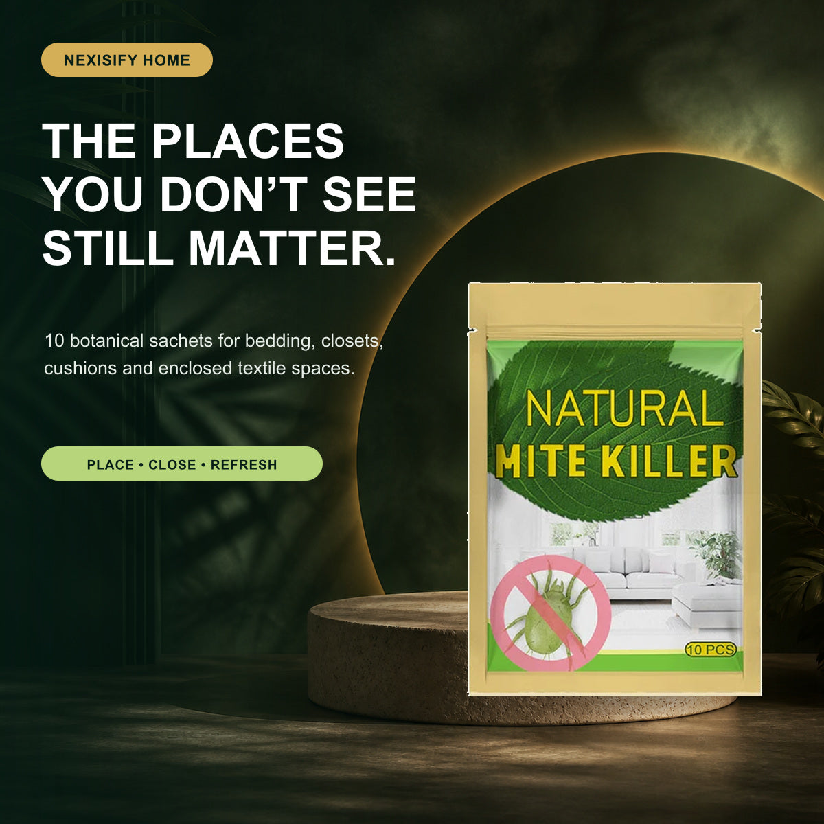 NEXISIFY Natural Mite Control Sachets — 10 PCS per Bag