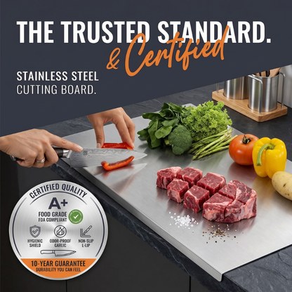 Stainless Steel Cutting Board, Hygienic & Easy to Clean