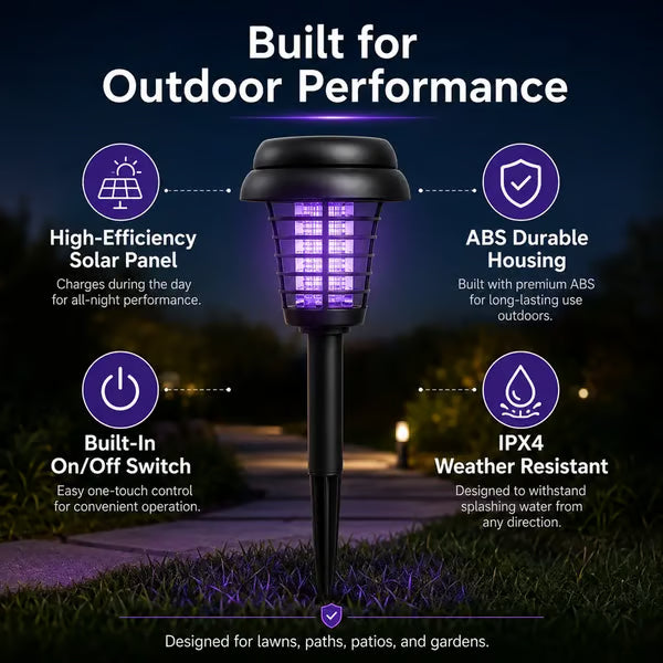 🏠Summer Essentials🦟Solar-Powered UV Mosquito Killer Lamp