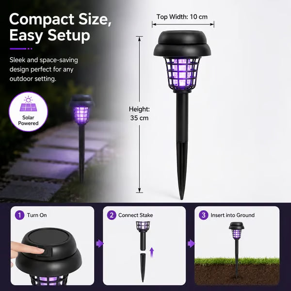 🏠Summer Essentials🦟Solar-Powered UV Mosquito Killer Lamp