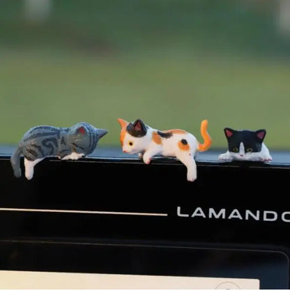 😺Wealth-Attracting Hand-Painted Mini Cat Figurines: 5-Piece
