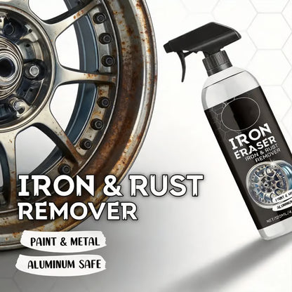 🚘Iron Eraser Spray – 💪🏼Heavy-Duty Iron Remover For Wheel & Paint🏁 | Aluminum-Safe No Damage Restore Gloss✨