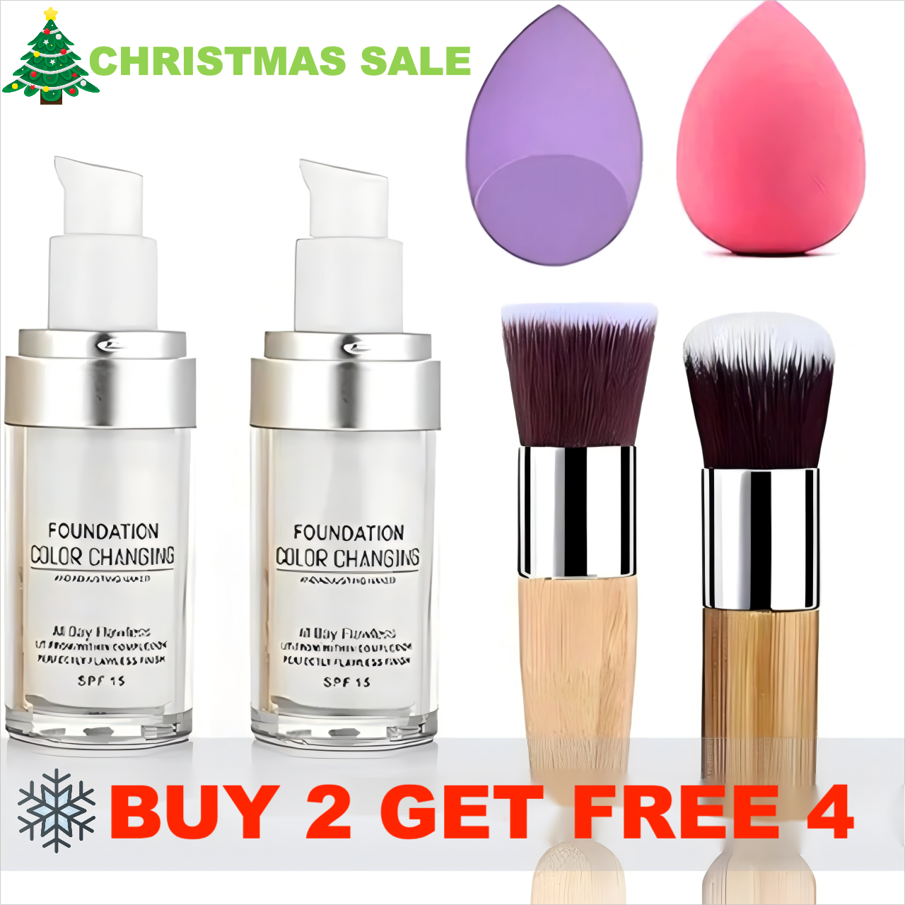 🎄🔥 Color-changing foundation for mature skin (🎁 Free gifts with our Christmas sale!)
