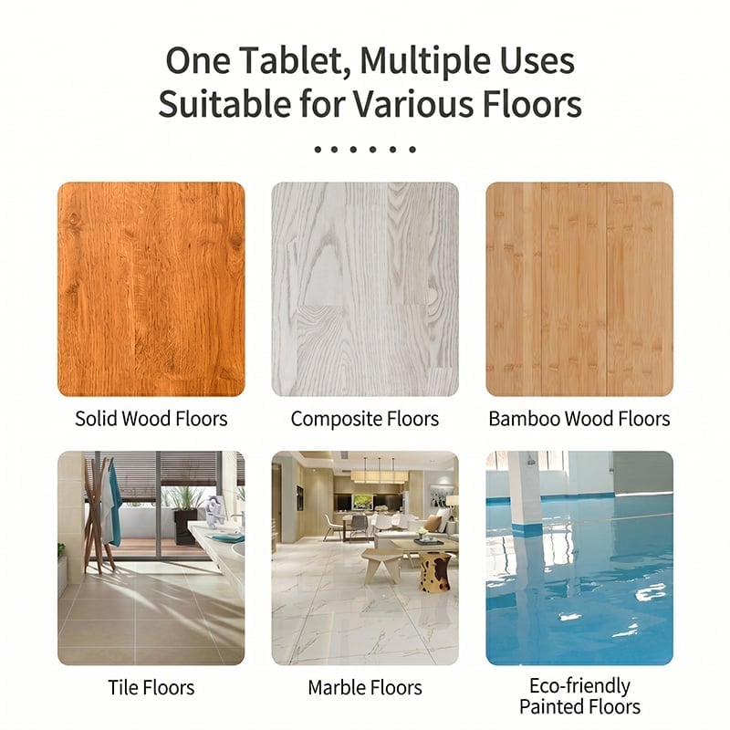 🔥100PCS Multi-Surface Floor Cleaning Tablets – Concentrated Cleaner for Hardwood, Tile, Laminate & More