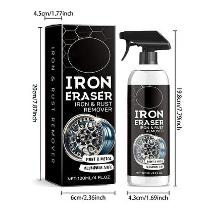 🚘Iron Eraser Spray – 💪🏼Heavy-Duty Iron Remover For Wheel & Paint🏁 | Aluminum-Safe No Damage Restore Gloss✨