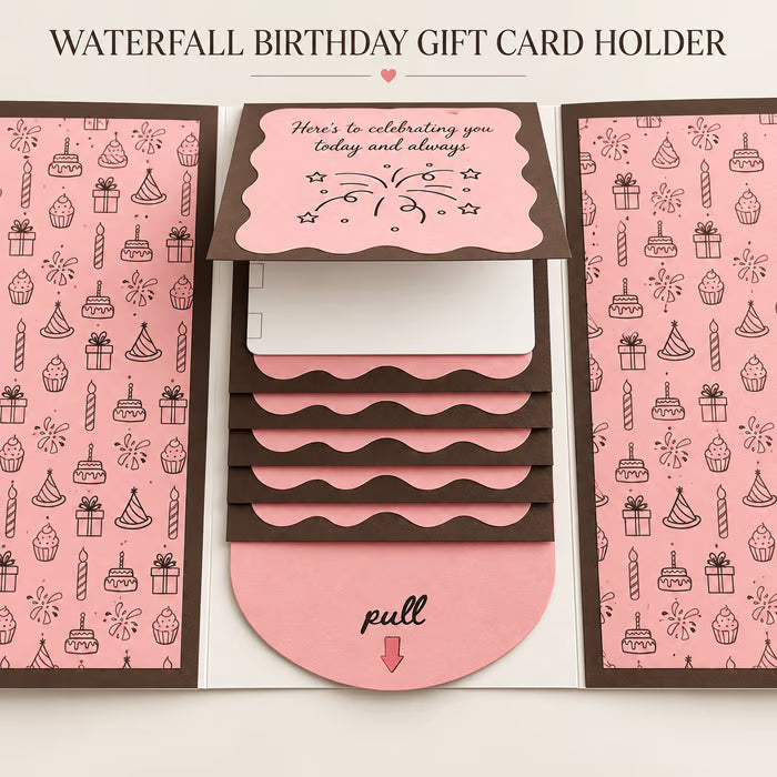 2026 New🎅 Waterfall Christmas Gift Card Booklet
