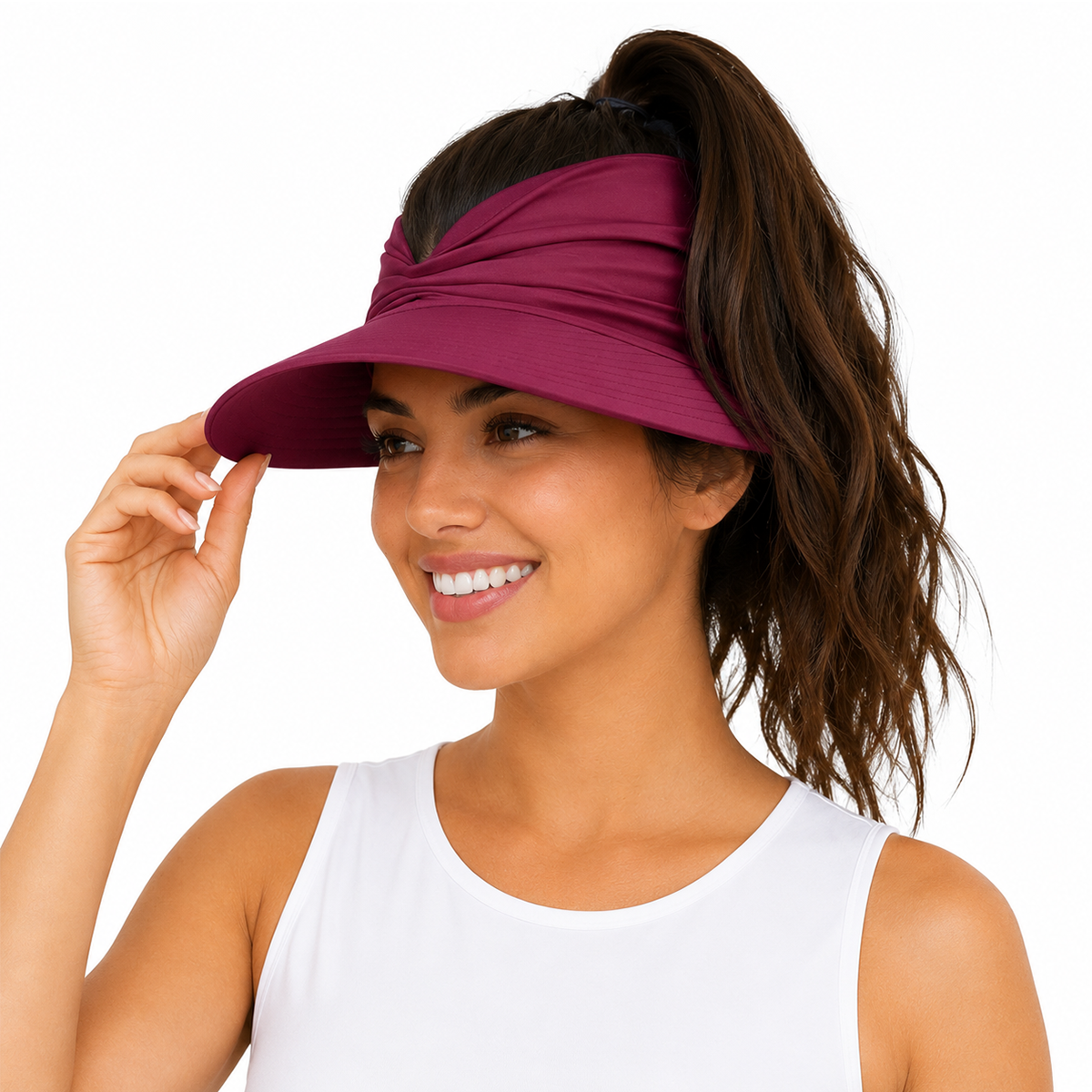 Women's UPF 50+ UV Protection Sun Visor Hat
