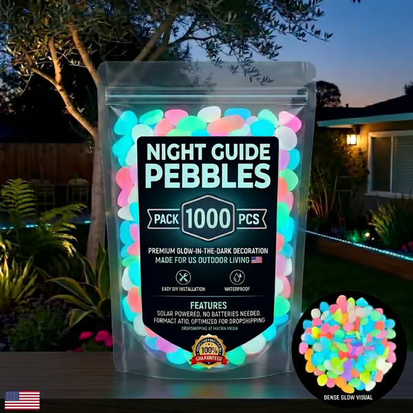 🌈Colorful Glow-in-the-Dark Garden Stones