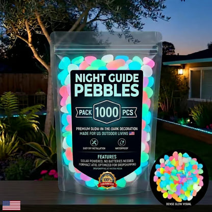 🌈Colorful Glow-in-the-Dark Garden Stones