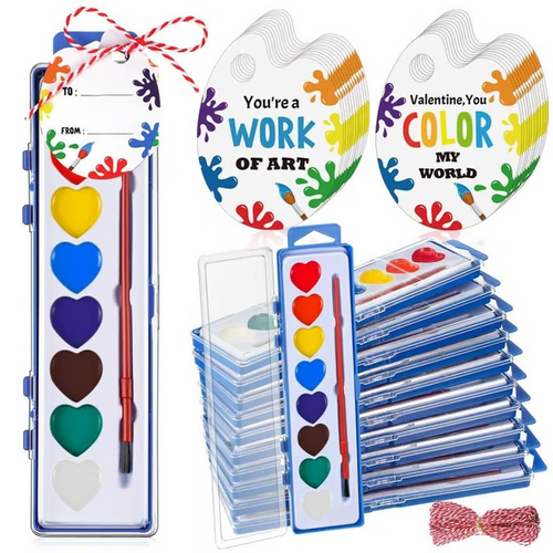 💥Last day 50% OFF💖Mini Watercolor Paint Set for Valentine's Day | Romantic Art Gift🎨