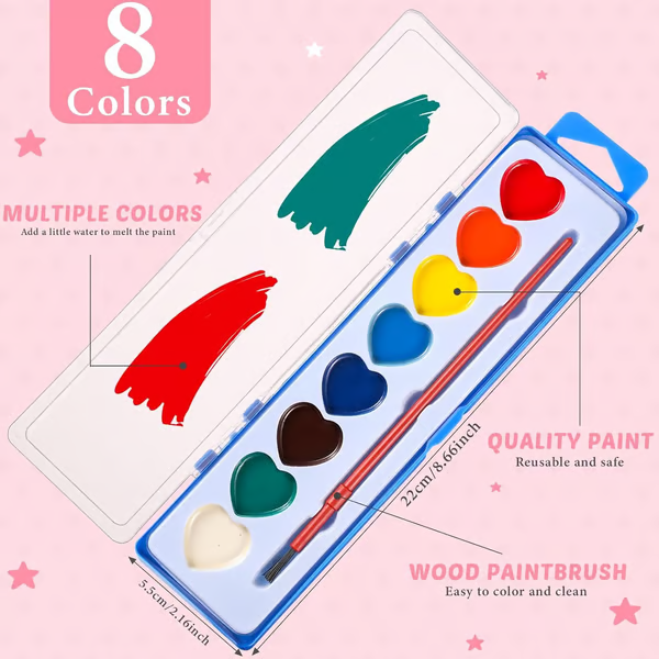 💥Last day 50% OFF💖Mini Watercolor Paint Set for Valentine's Day | Romantic Art Gift🎨