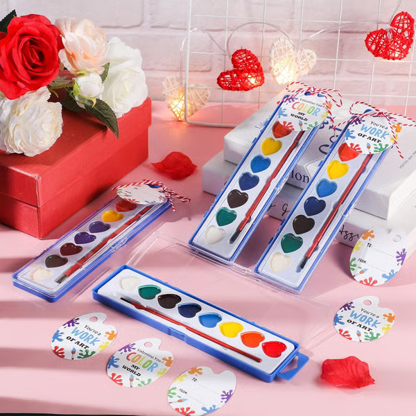 💥Last day 50% OFF💖Mini Watercolor Paint Set for Valentine's Day | Romantic Art Gift🎨