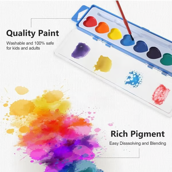 💥Last day 50% OFF💖Mini Watercolor Paint Set for Valentine's Day | Romantic Art Gift🎨