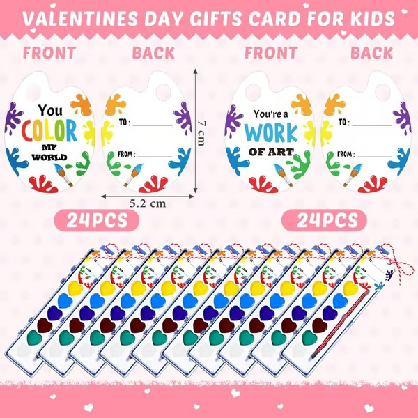 💥Last day 50% OFF💖Mini Watercolor Paint Set for Valentine's Day | Romantic Art Gift🎨