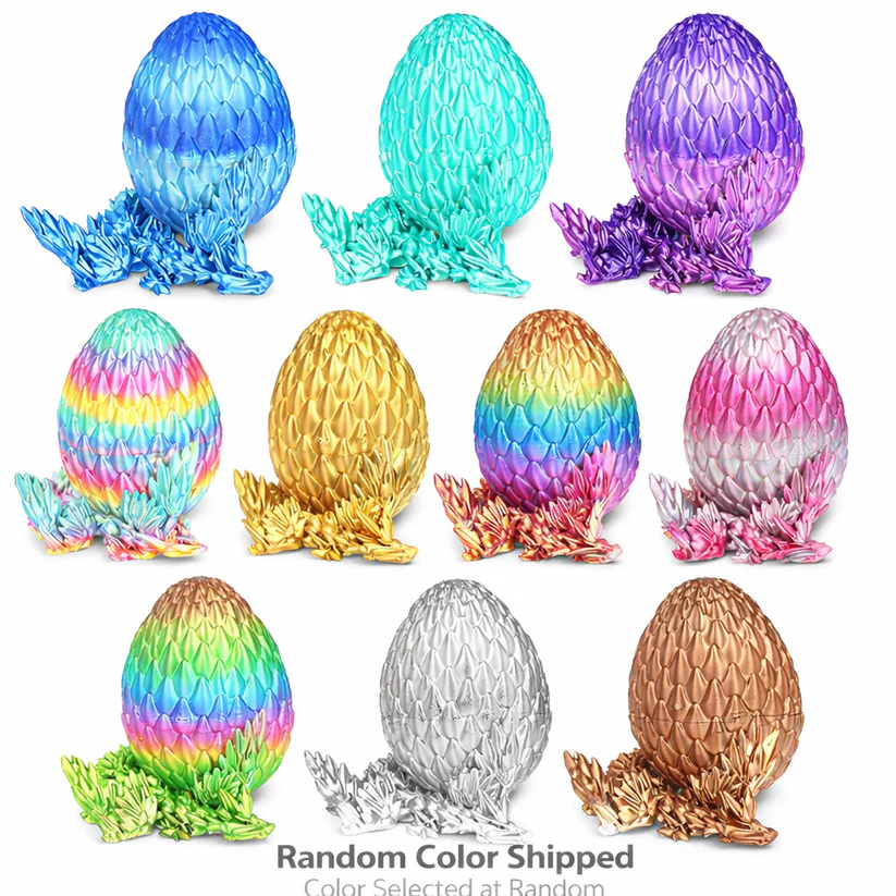 ✨🐉Easter toys-  3D Printed Dragon Family Egg Set
