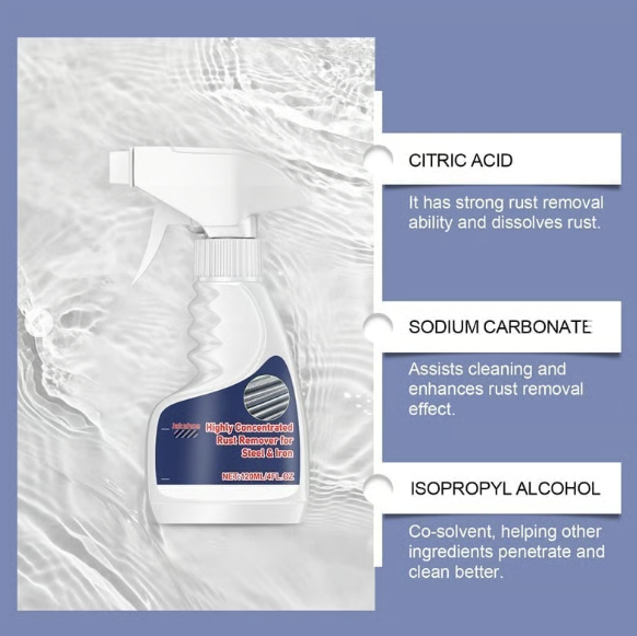 Powerful Rust Remover for Metal and Stainless Steel