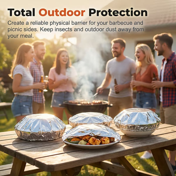 🔥 Hot Home Essential! Aluminum Foil Heat-Retaining Food Cover