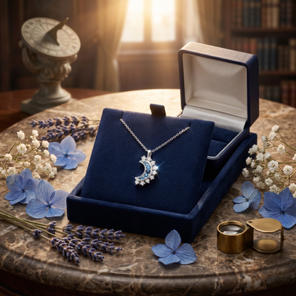 🔥Last Day 49% OFF - 🔆🌙Sun and Moon Pendant Necklace with Rhinestones