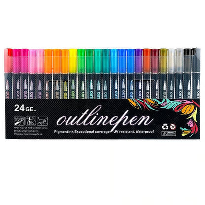 🎨Dreamy Sparkle Dual-Line Contour Pen🌈