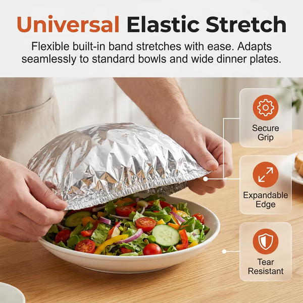 🔥 Hot Home Essential! Aluminum Foil Heat-Retaining Food Cover