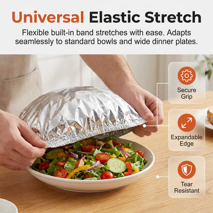 🔥 Hot Home Essential! Aluminum Foil Heat-Retaining Food Cover