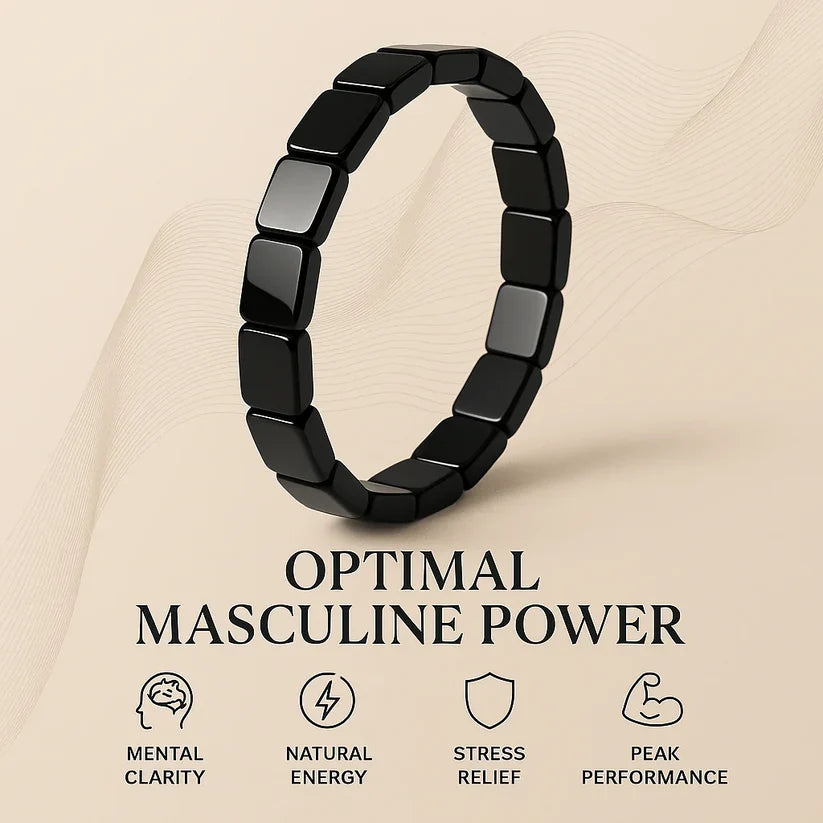 Hematite Bracelet--Natural Energy & Balance Support