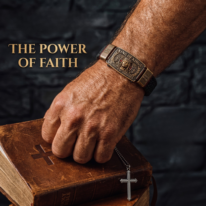 🤴 King of Kings Faith Bracelet – Adjustable Christian Wristband Gift