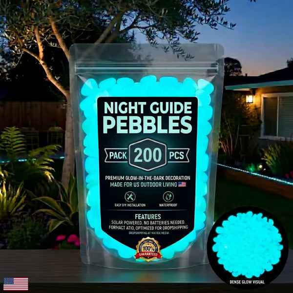 🌈Colorful Glow-in-the-Dark Garden Stones