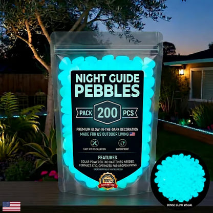 🌈Colorful Glow-in-the-Dark Garden Stones