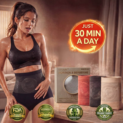 Moringa & Berberine 4-In-1 Sculpting & Fat-Burn Shorts