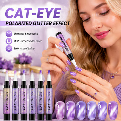 💅 6PCS One-Step Gel Nail Art Pen Set – Salon Beauty at Home