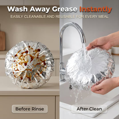 🔥 Hot Home Essential! Aluminum Foil Heat-Retaining Food Cover