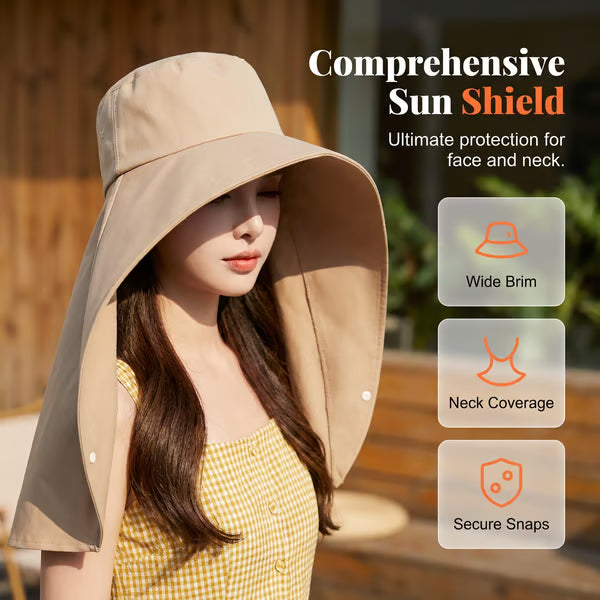 🧢🌞 Ultimate 360° Sun Protection Hat — Stay Cool & Safe Outdoors! ☀️🛡️