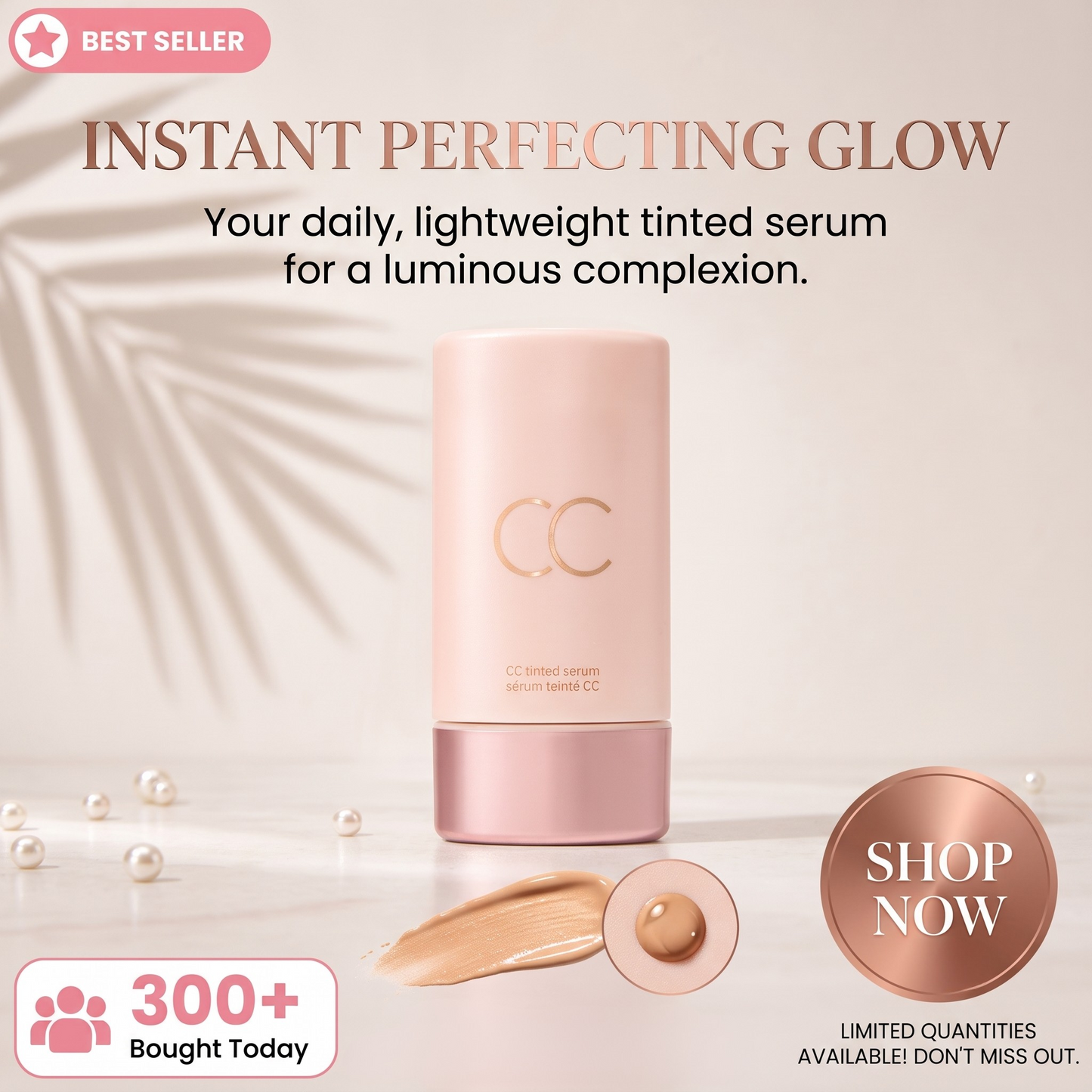 CC color-correcting tinted serum