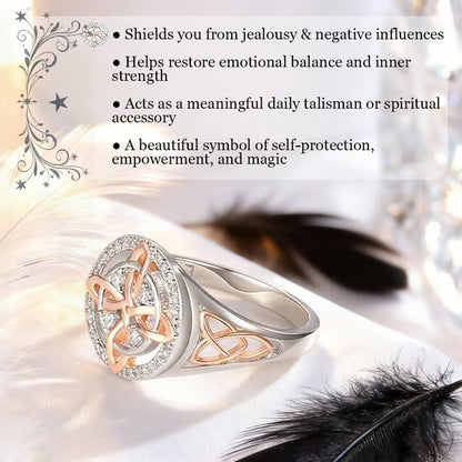 💍Handmade Witch's Return-Knot Protection Ring💞Protect Your Loved Ones