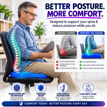 Ergonomic Silicone Seat Cushion – Relief You Can Feel
