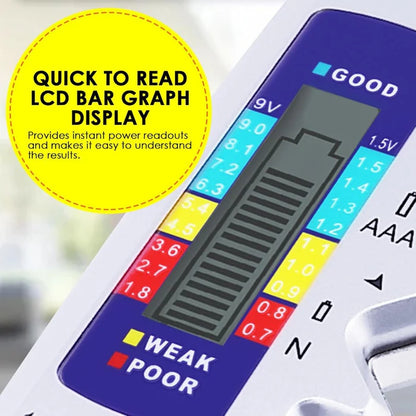 ⚡️Last day 50% OFF 🔋Digital Universal Battery Tester – LCD Battery Checker🪫