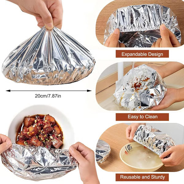 🔥 Hot Home Essential! Aluminum Foil Heat-Retaining Food Cover