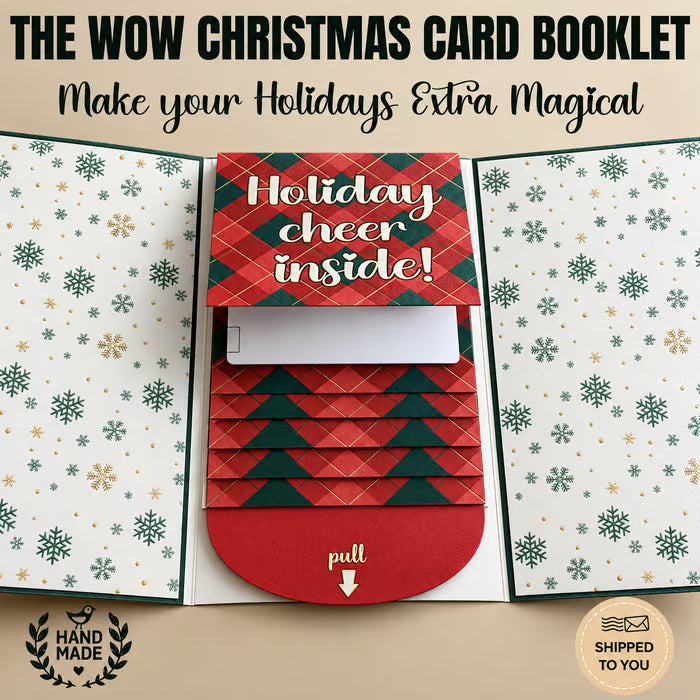 2026 New🎅 Waterfall Christmas Gift Card Booklet