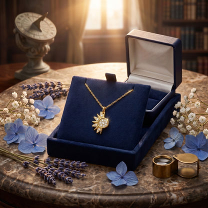 🔥Last Day 49% OFF - 🔆🌙Sun and Moon Pendant Necklace with Rhinestones