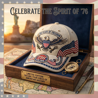 🔥LAST DAY 50% OFF - 🦅American 250th Anniversary Art Print Casual Hat