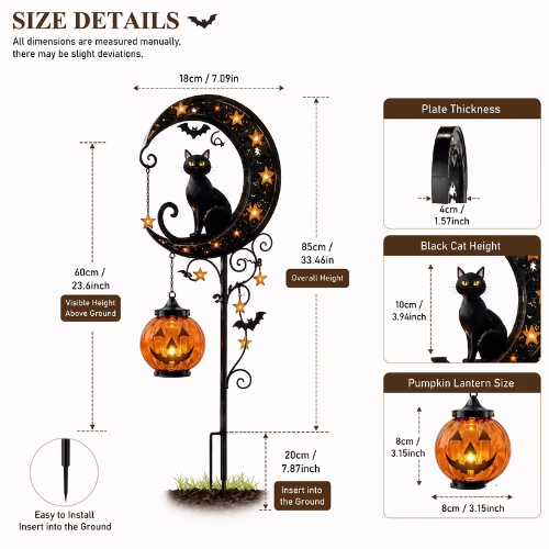 🎃 Halloween Early Bird Sale | 49% OFF Pumpkin Moon Garden Stake Light