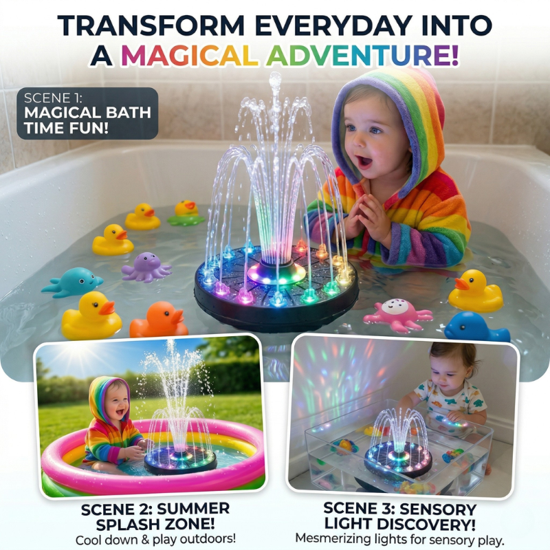 Kiwitcco™ Fountain – Kids Bath, Pool & Garden Fun