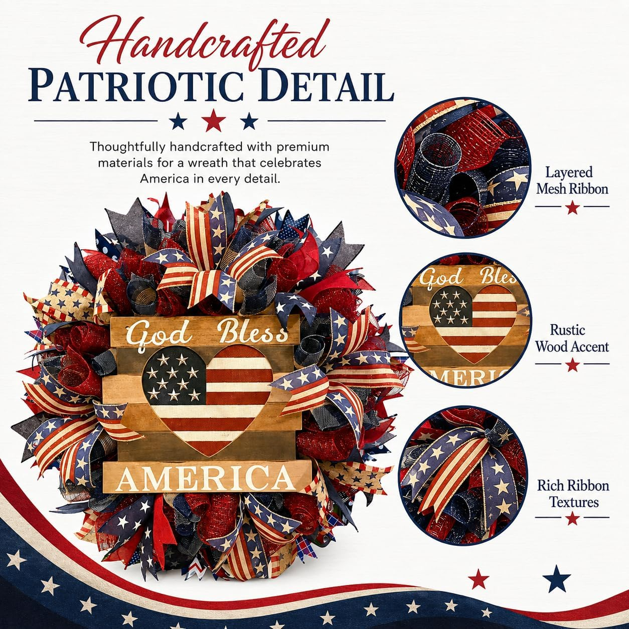 Sentinels of Honor: 250th Anniversary Hand-Tied Wreath