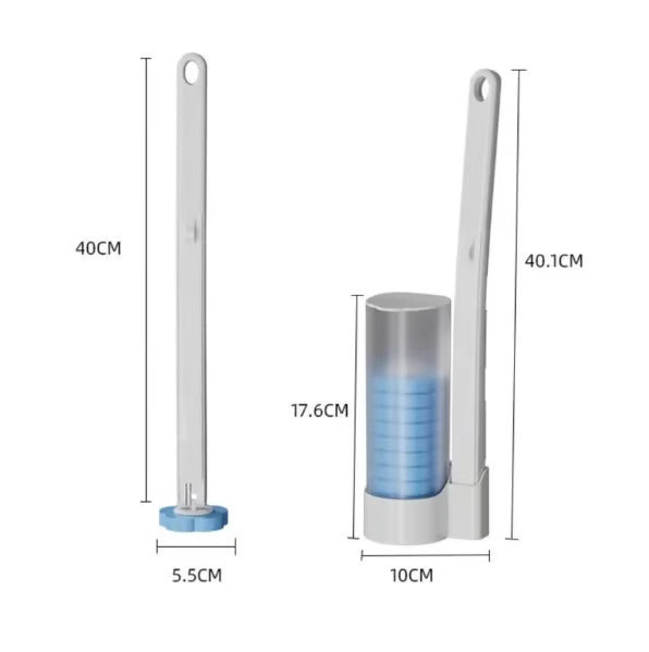 🚽Goodbye, Germy Brush! 👋🚫 Hello, Happy Clean! Our No-Mess, No-Touch Disposable Toilet Wand.✨🧼