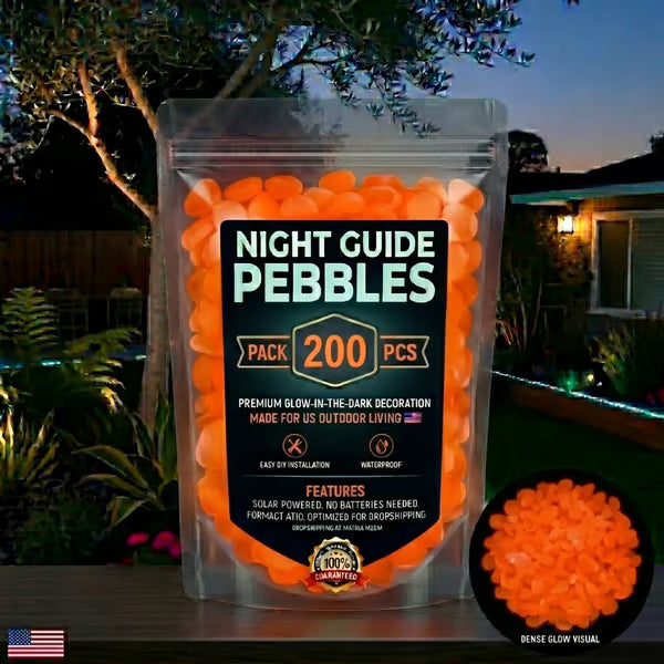 🌈Colorful Glow-in-the-Dark Garden Stones
