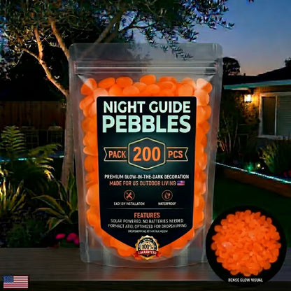 🌈Colorful Glow-in-the-Dark Garden Stones