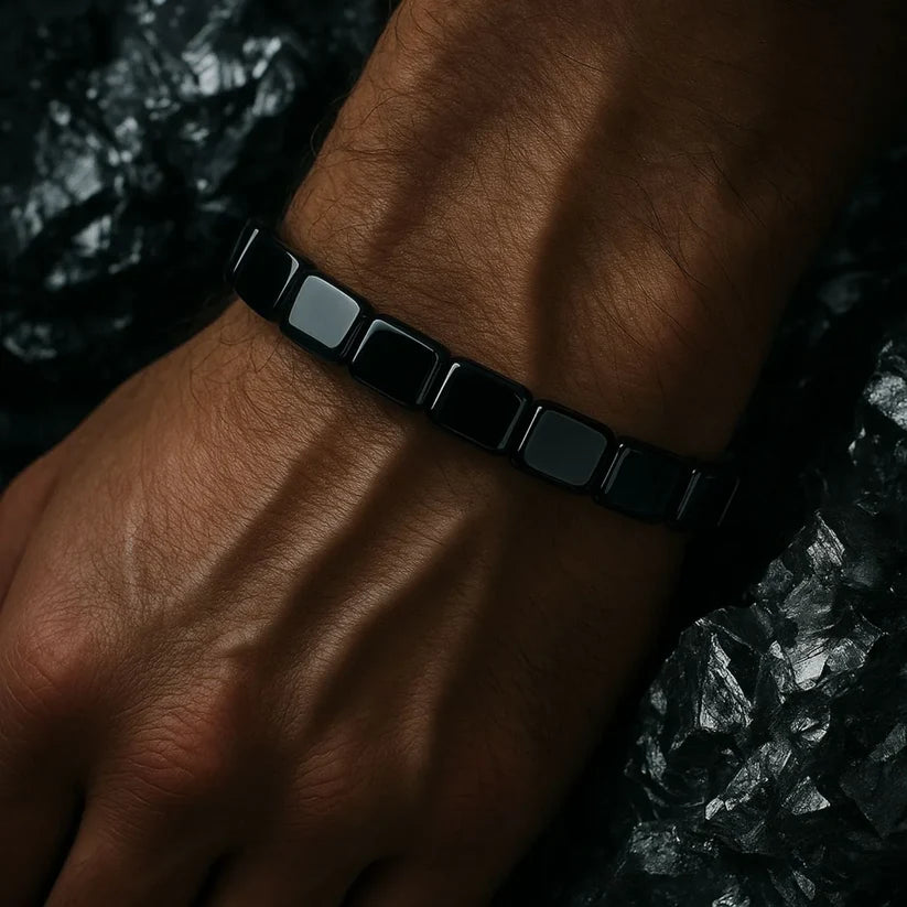 Hematite Bracelet--Natural Energy & Balance Support